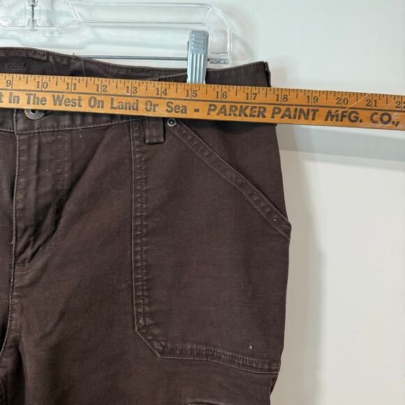 Duluth Trading Co Women's DuluthFlex Fire Hose Relaxed Fit Pants Brown 14 - Picture 8 of 9